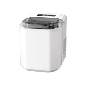 Portable Ice Maker Machine for Home Bars Coffee Shop (Color: White)