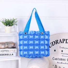 Clarissa Inflatable Tote Purse (Color: Blue)