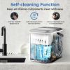 Portable Countertop Ice Maker with Self-Cleaning for Home/Office