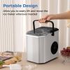 Portable Countertop Ice Maker with Self-Cleaning for Home/Office